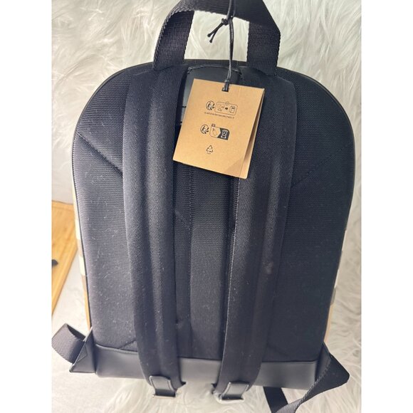 Burberry Jeff Check Canvas Backpack With Zip Closure & Front Pocket - Picture 2 of 16